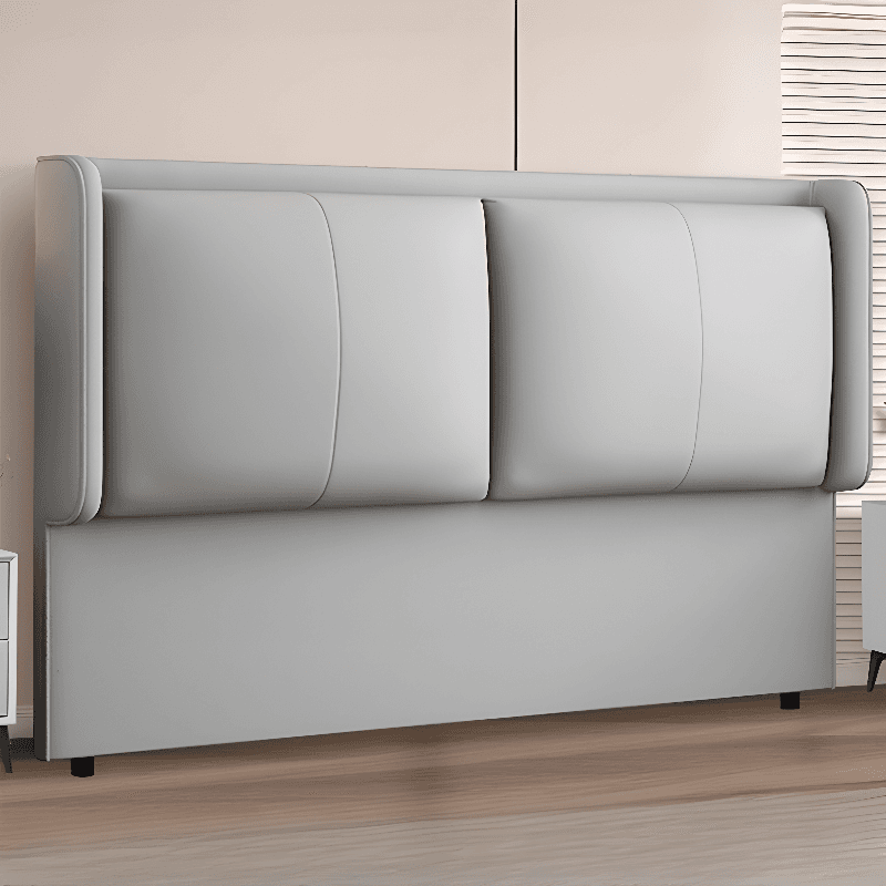 Simplistic Panel Headboard in Pine Wood with No Distressing, Rectangular Shape for King/Full/Queen Bed, Featuring Sponge Upholstery Fill and Standard Height thumbnail 5