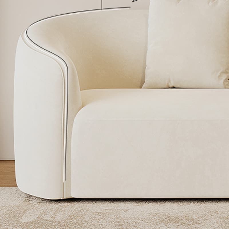 Living Room Use Arced/Straight Natural Wood Right Hand Facing/Horizontal Corner Sectional/Sofa with Concealed Support for 5/6 Person/for 2 thumbnail 8