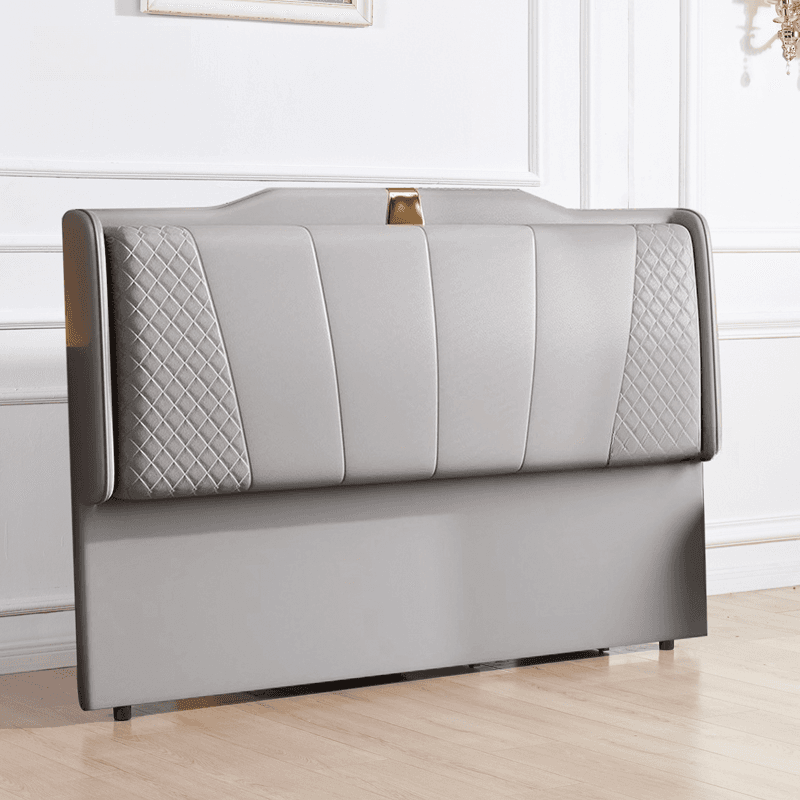 Art Deco Rectangular Wingback Timber Sponge headboard, With Legs, Size Full(54"W x 75"L), height Standard（36-55“） thumbnail 10
