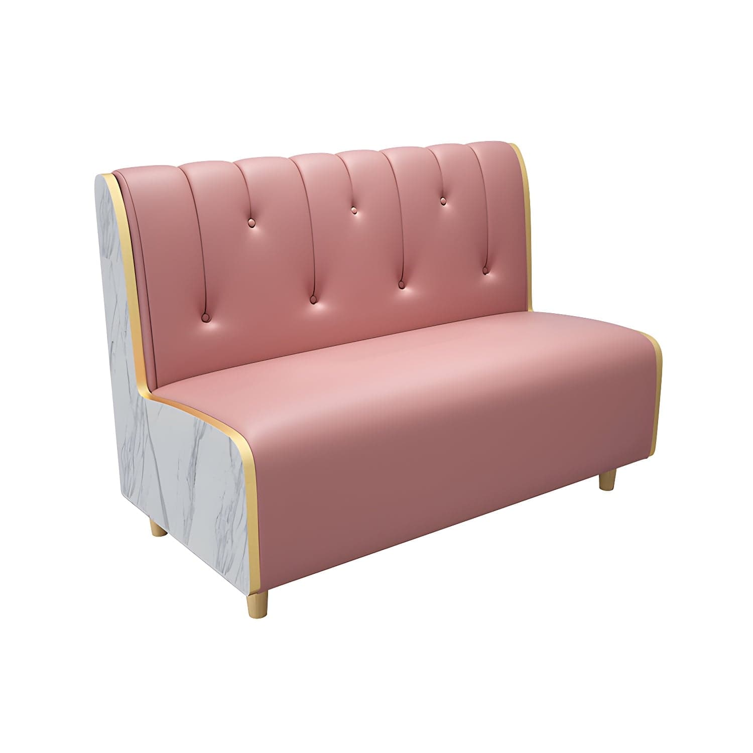 47.27"D x 25.59"W x 33.46"H Contemporary Glam 2-seat Sofa for Restaurant thumbnail 5