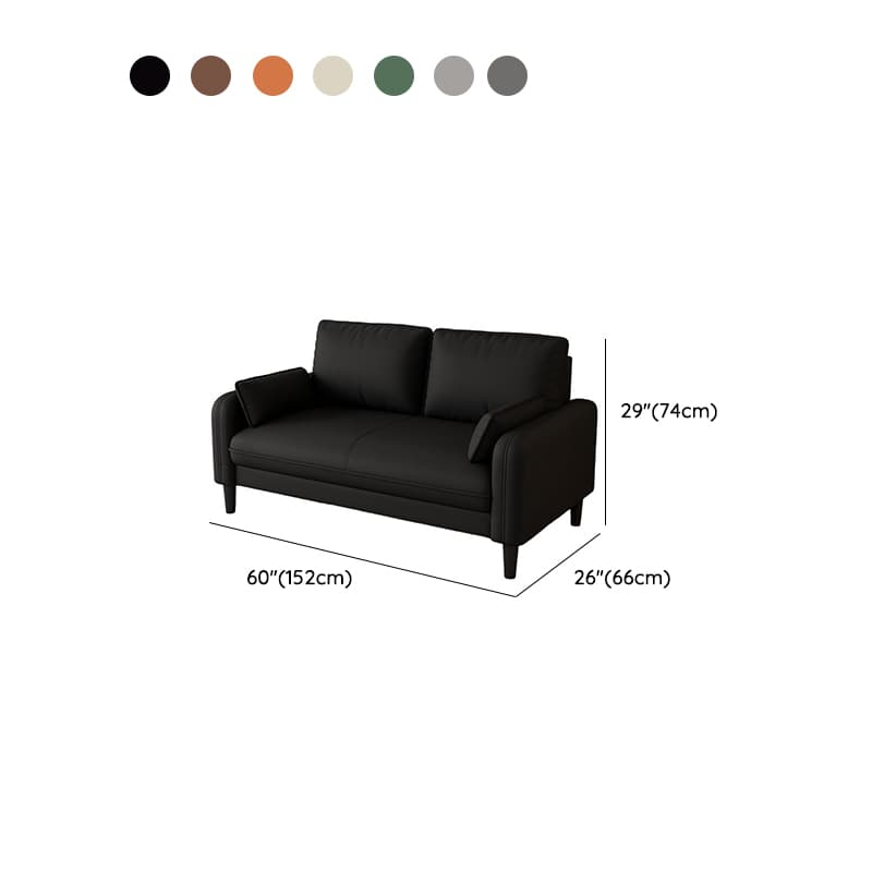 Trendy Water Resistant Standard Sofa/Loveseat/Single Sofa with Pillow Back in Dark Gray/White/Olive Green, Arm Included, Seats 3/2 People/1 Person with 2 Pillows thumbnail 17