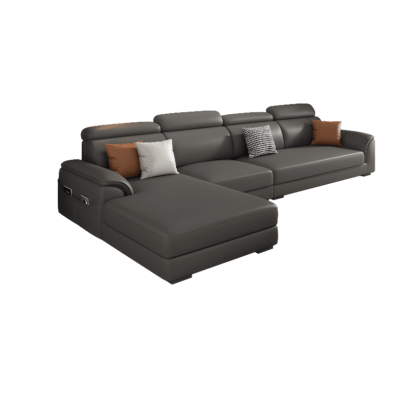 L-Shape/Straight Left/Horizontal Sofa Recliner/Sofa Couch with Pine Wood Frame thumbnail 5