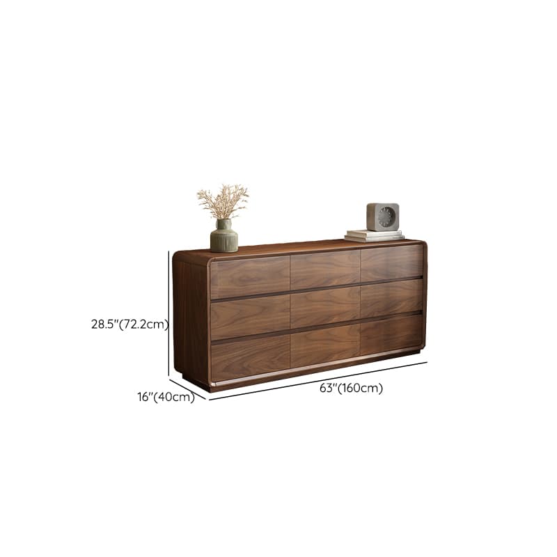 Cocoa Casual Rubberwood Double Dresser/Lingerie Chest with 9 Drawers/6 Drawers/8 Drawers Horizontal/Vertical thumbnail 20