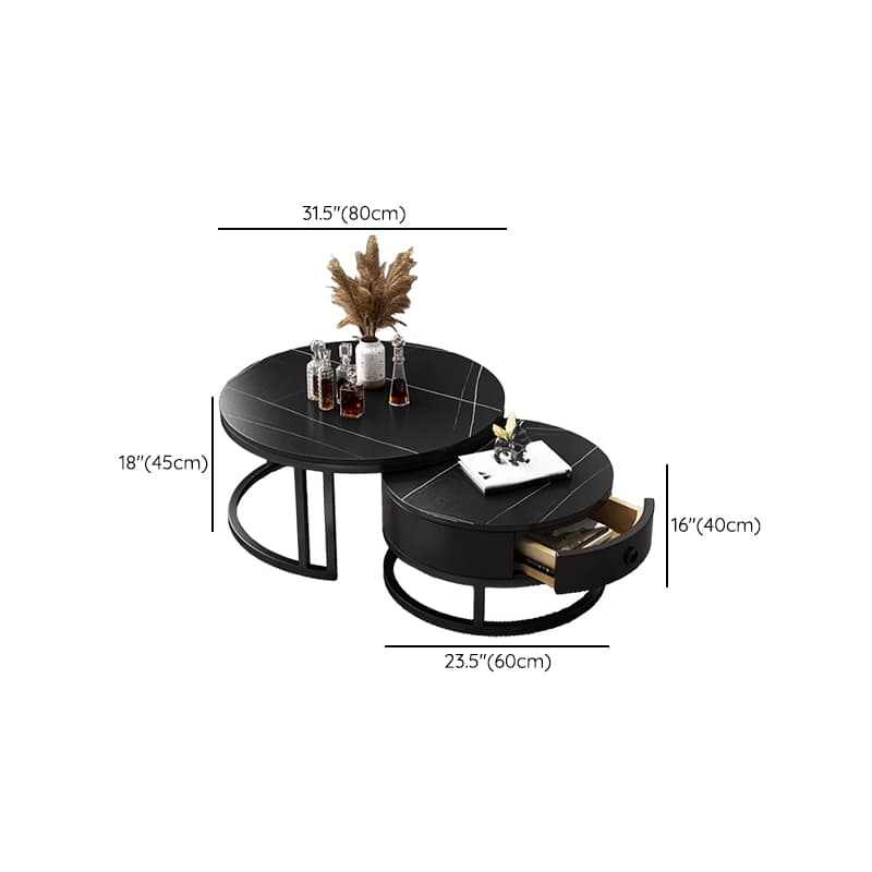 Nested Orbicular Framework Accent Table for Foyer Use thumbnail 23