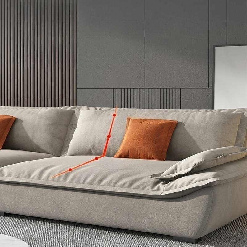 Blue/Off-White/Black Sofa with Concealed Support Living Spaces, 31.5"W x 32.7"H thumbnail 10