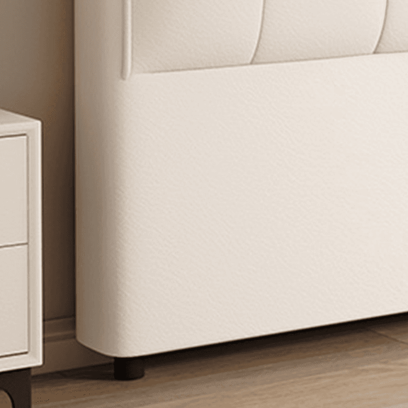 Trendy Panel/Wingback Headboard in Natural Wood with No Distressing, Rectangle Shape for King/Queen/Full Bed, Sponge Upholstery Fill, Standard Height thumbnail 6