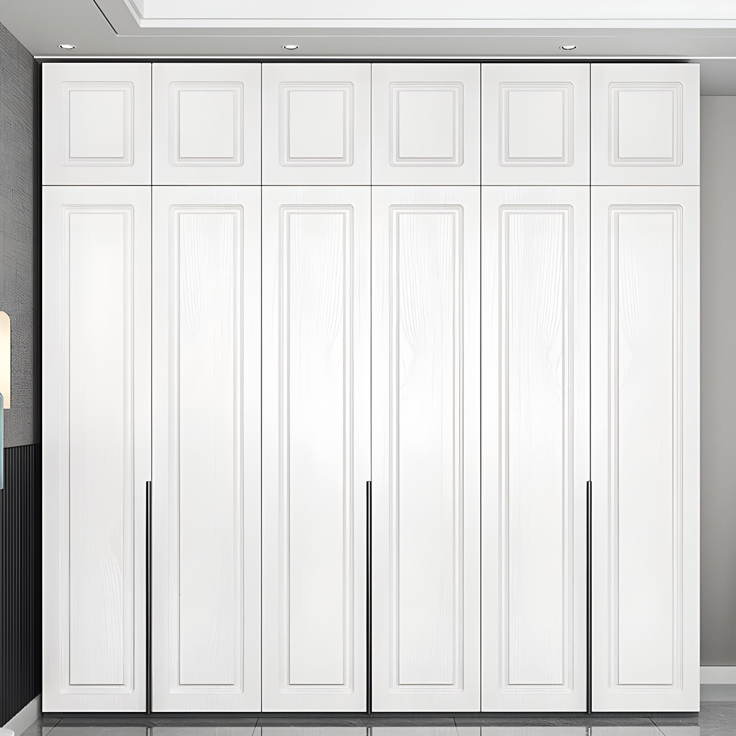 Modern Style Wooden Wardrobe Soft Close Door Wardrobe Closet with Drawer thumbnail 14