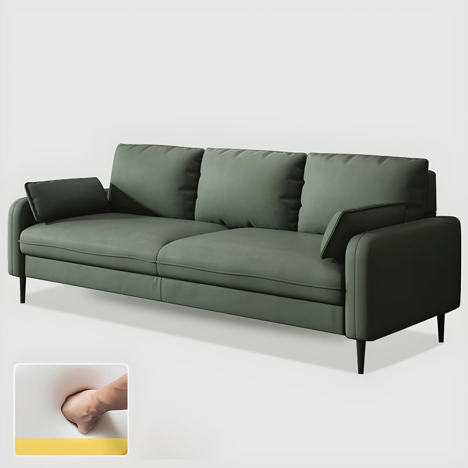 Modern Pillow Back Sofa with Storage Not Included for 35-40 Women thumbnail 4