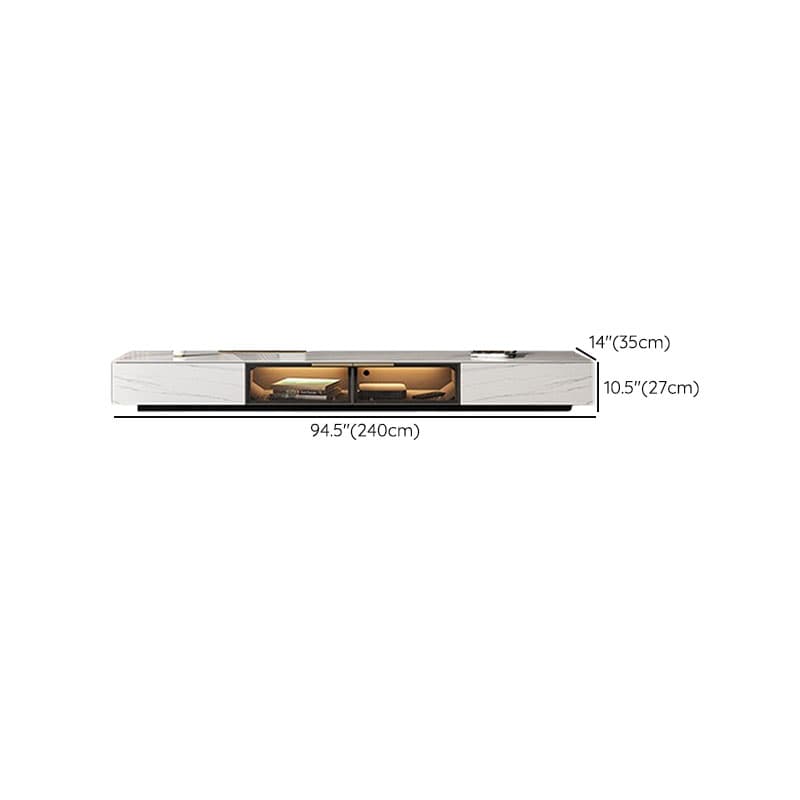 Rectangular TV Stand for Drawing Room with Light and Door thumbnail 20