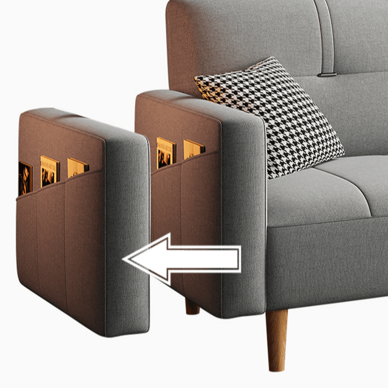 Standard Sofa/Loveseat in Cotton Linen with Light Gray/Cerulean/Olive Green Upholstery and Arm thumbnail 13