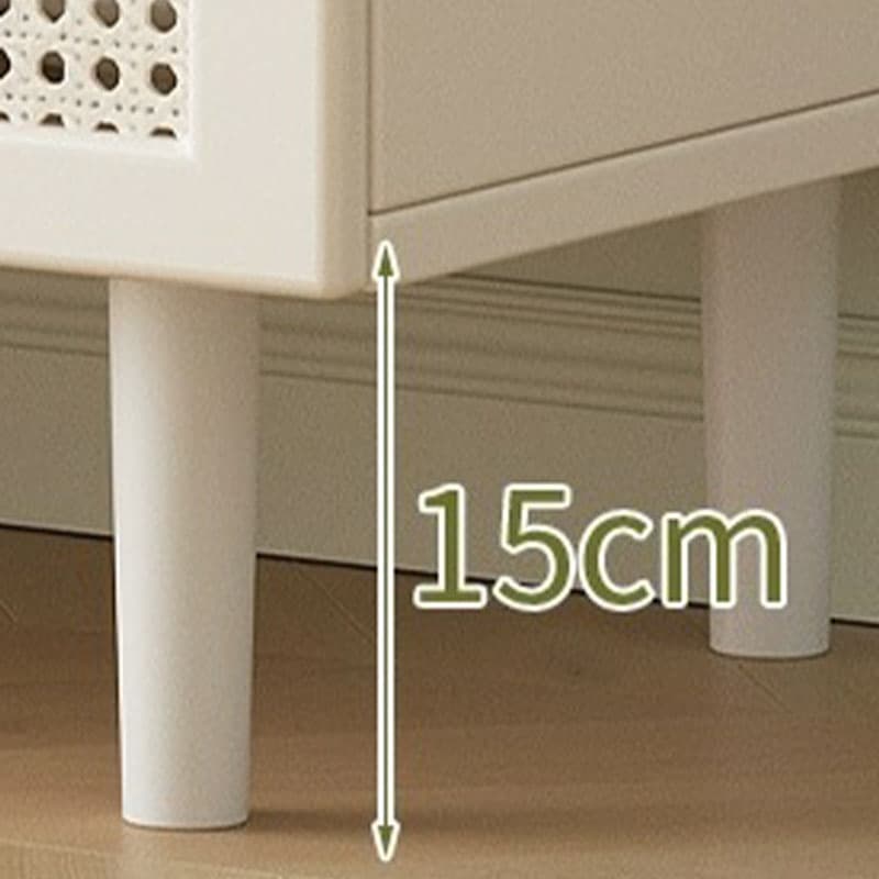 White Modern Manufactured Wood Buffet Server for Living Room - image 6