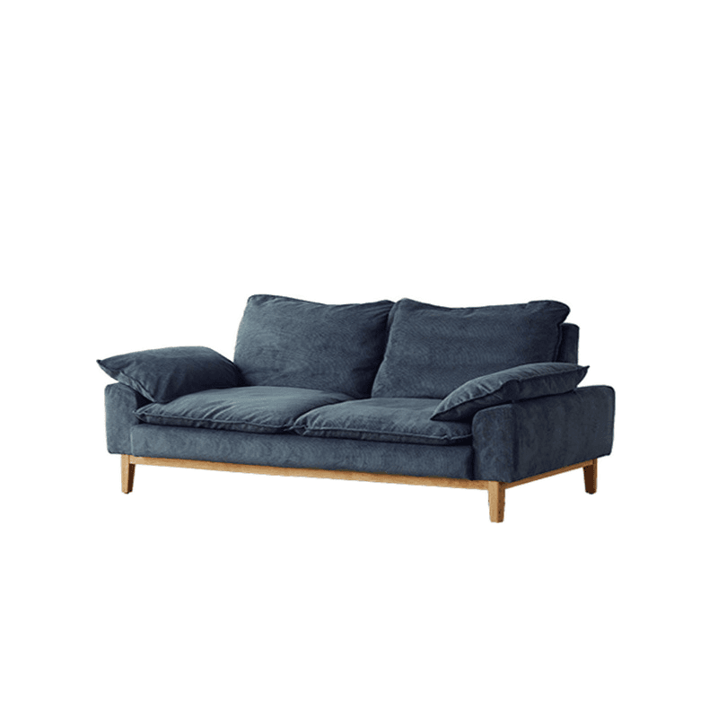 Contemporary Seats 2/1 Person Straight/L-Shaped Horizontal Left Sofa Couch /Chaise with Natural Wood Frame thumbnail 9