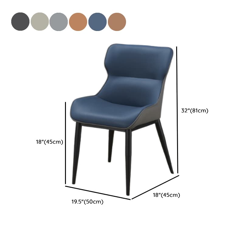 Modern Simple Style Upholstered Dining Chairs with Ergonomic Curved Backrest thumbnail 10
