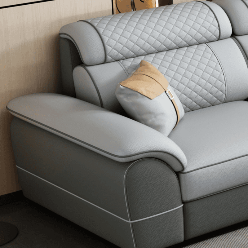 Modern Simple Style Straight/L-Shape Horizontal/Reversible Sofa Couch/Sofa Chaise in Grey with Water-resistant and Pillow Top Arm, 2-piece/3 Pc thumbnail 13