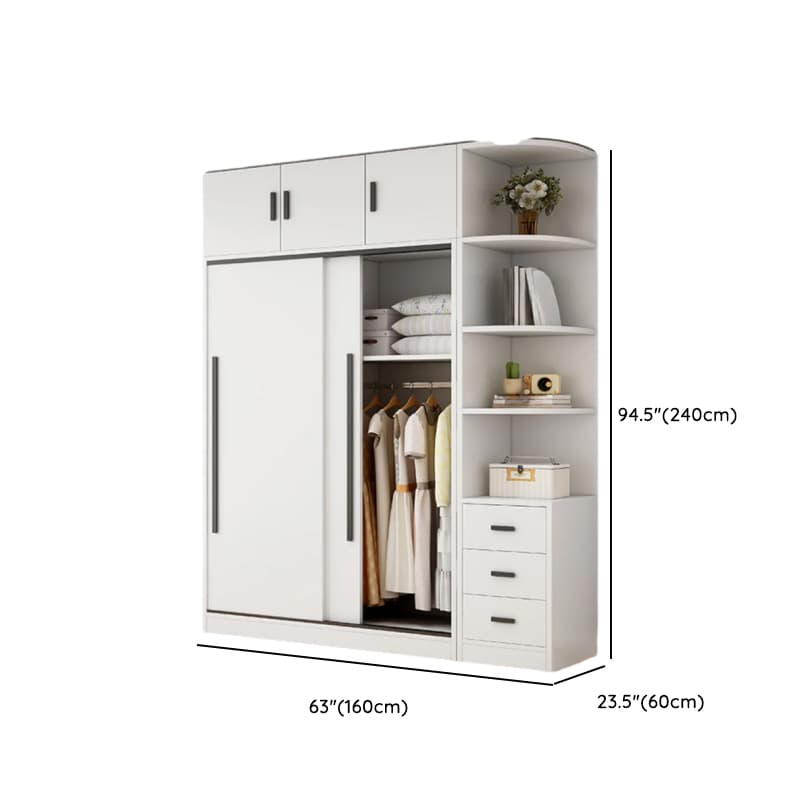 Chalk Modish Wood Dressing Station Soft Close Drawer Soft Close Door Interior Shelves thumbnail 26