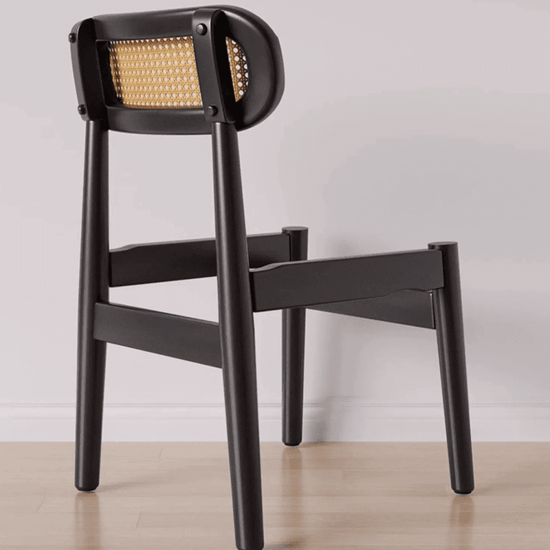 Simple Drawing Room Side Chair with Exposed Back, Upholstered Seat, and Wooden Legs thumbnail 12