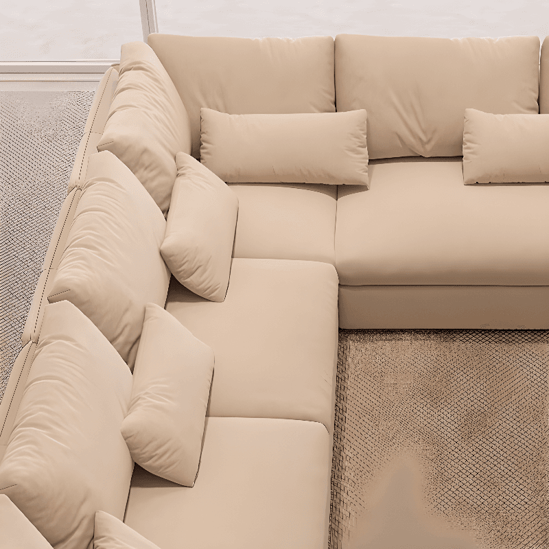Straight/L-Shape Horizontal/Right Ink/White Sofa Couch/Sofa Recliner with Concealed Support for Drawing Room thumbnail 6