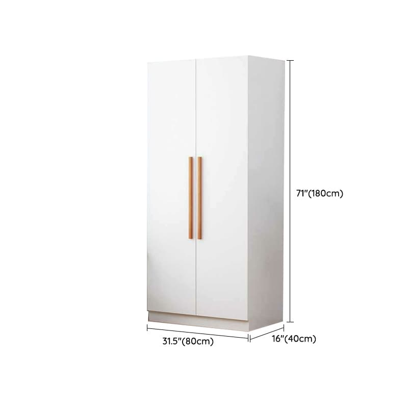 Modern Manufactured Wood Cabinet Armoire with Interior Shelves, Clothing Rod and Soft Close Door thumbnail 11