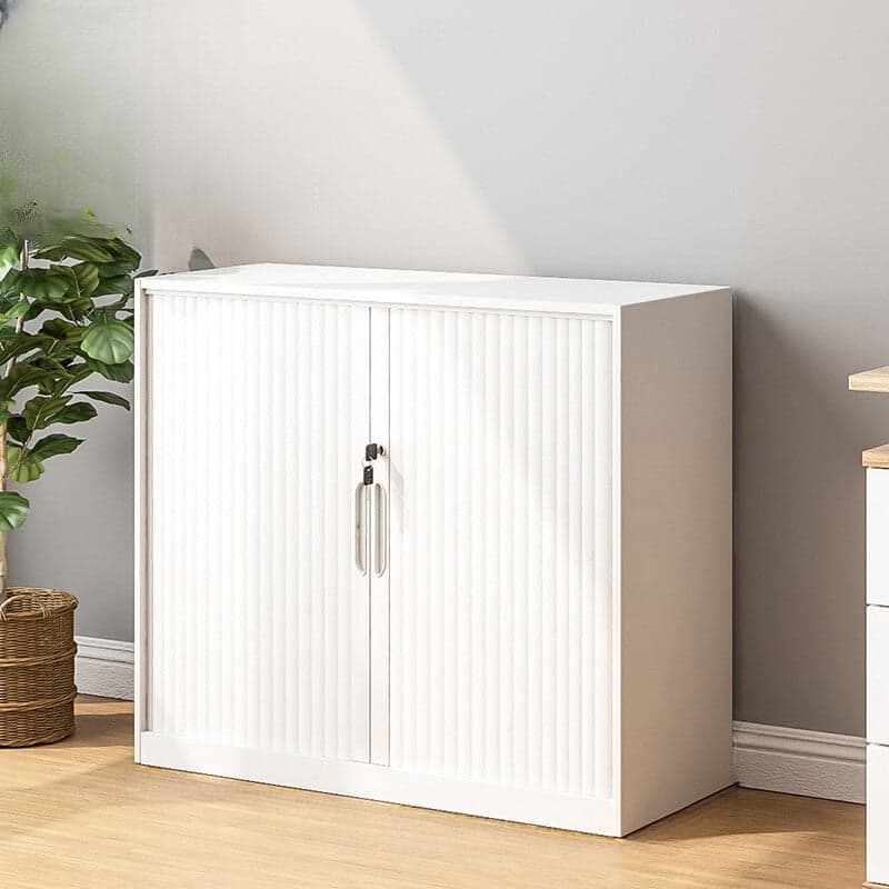 Steel Detached Rainproof Lockable Accent Cabinet with Sliding Door thumbnail 4