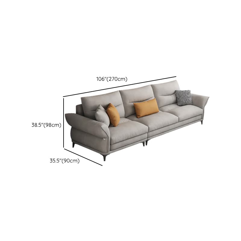 L-Shape/Straight Reversible/Horizontal Sofa Chaise/Sofa with Natural Wood Frame for Seats 5 thumbnail 13