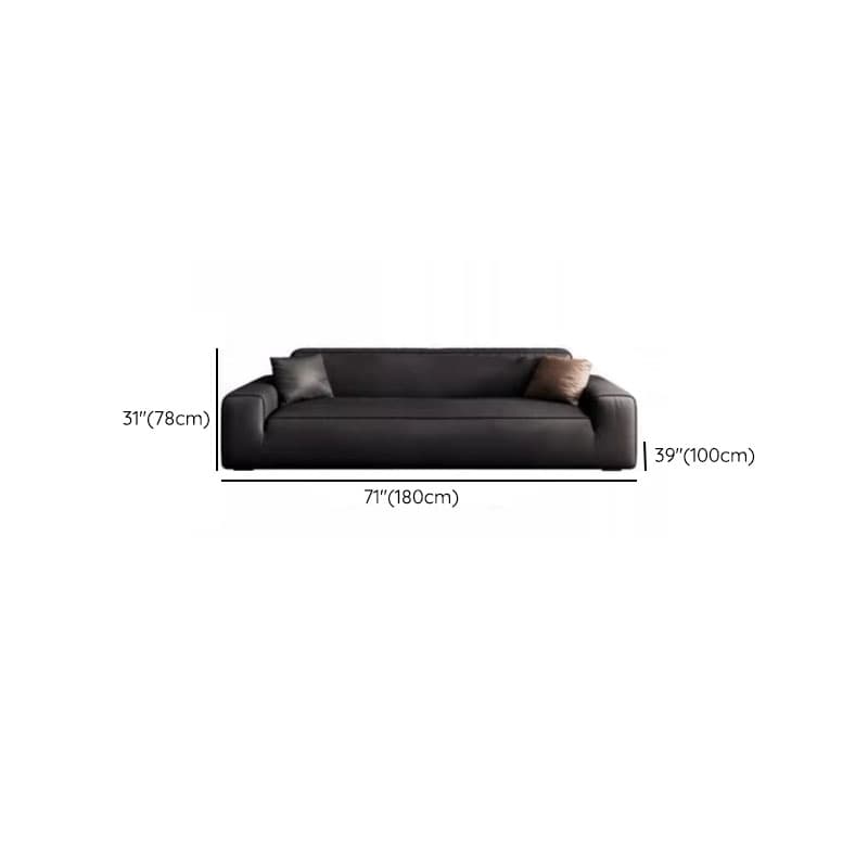 Midnight Black/White Standard Sofa/Loveseat with Armrest for Drawing Room thumbnail 10