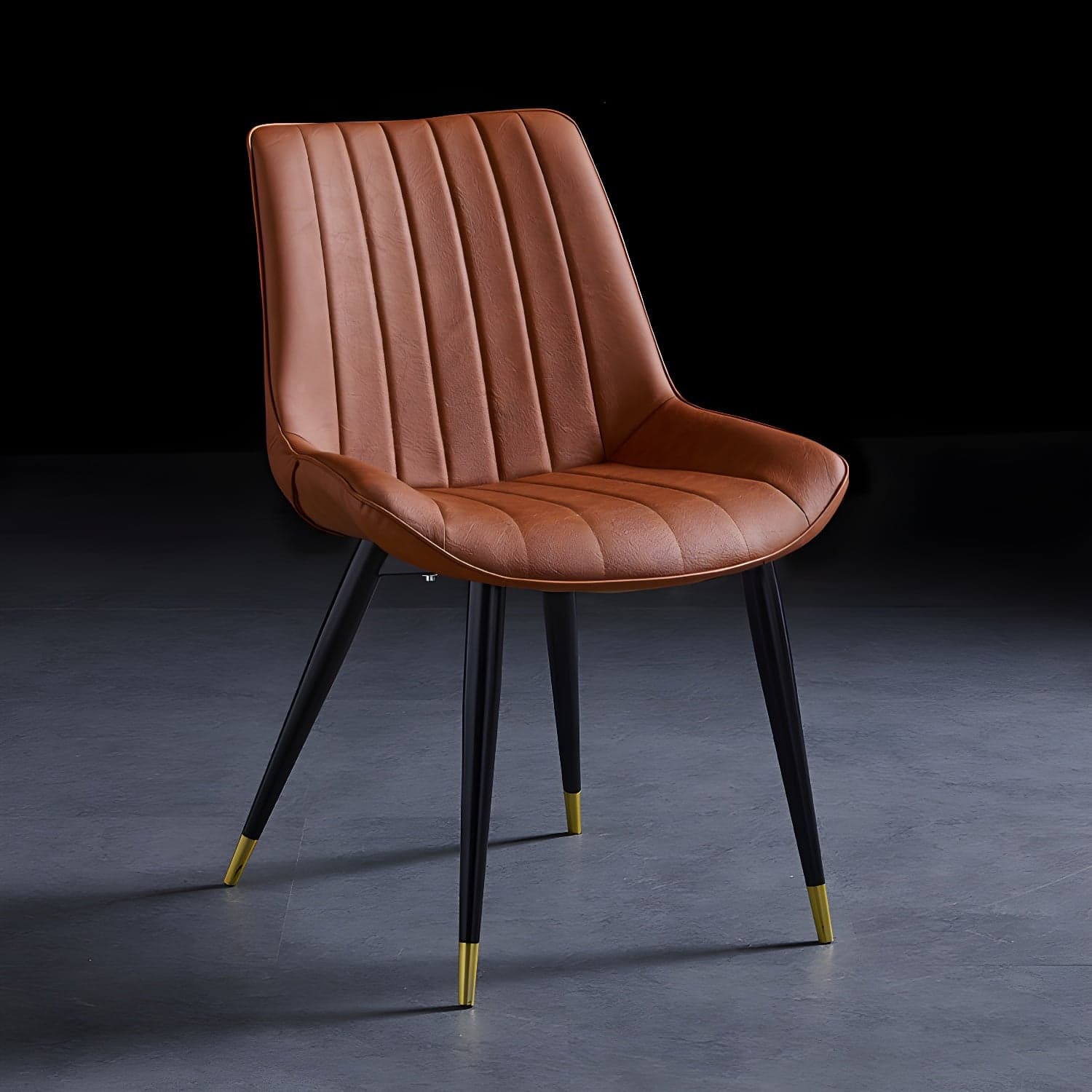 Scandinavian Leather Restaurant Side Chair Matte Finish Parsons Dining Chair thumbnail 21