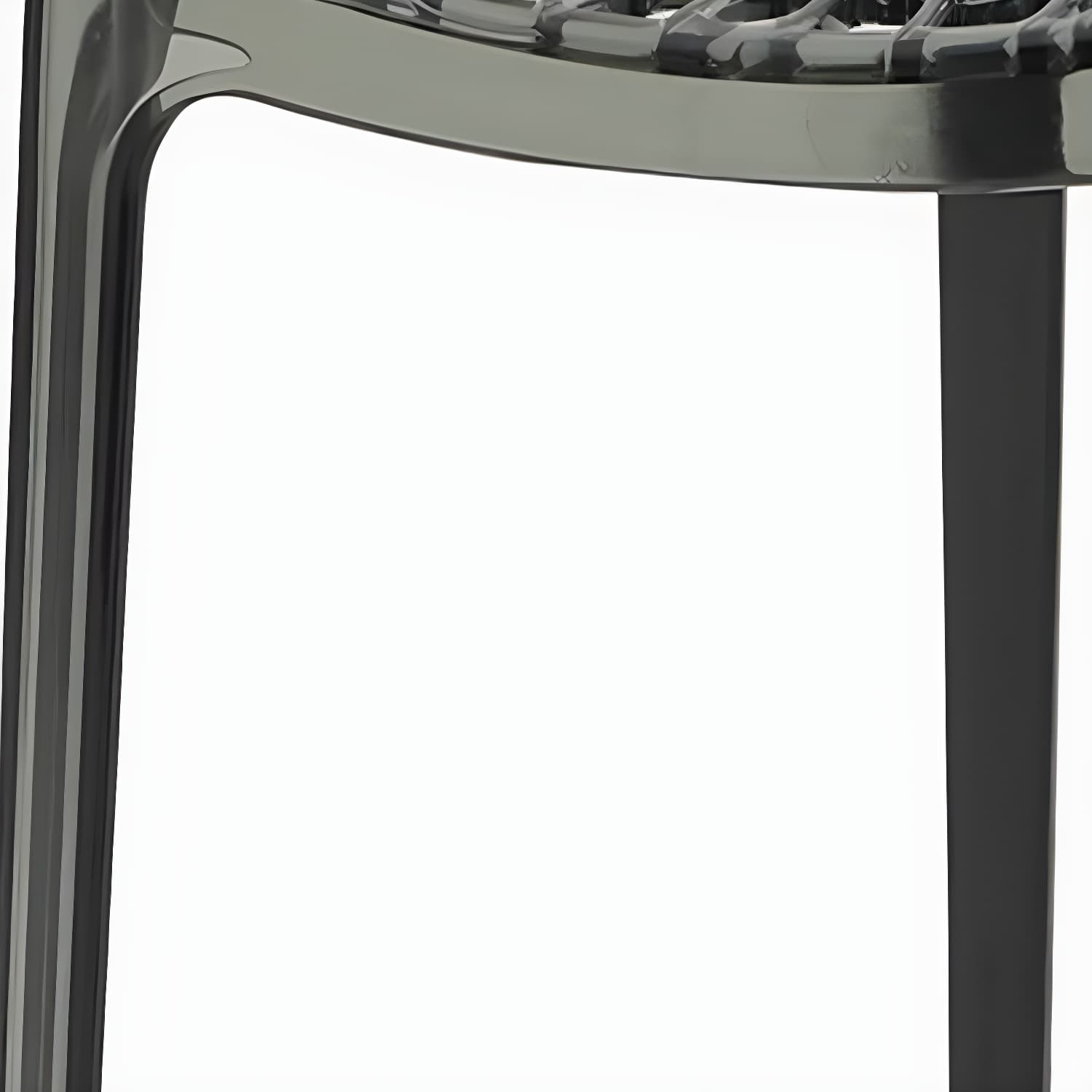 Scandinavian Style Plastic Side Chair with Armless Design Suitable for Kitchen & Dining thumbnail 11