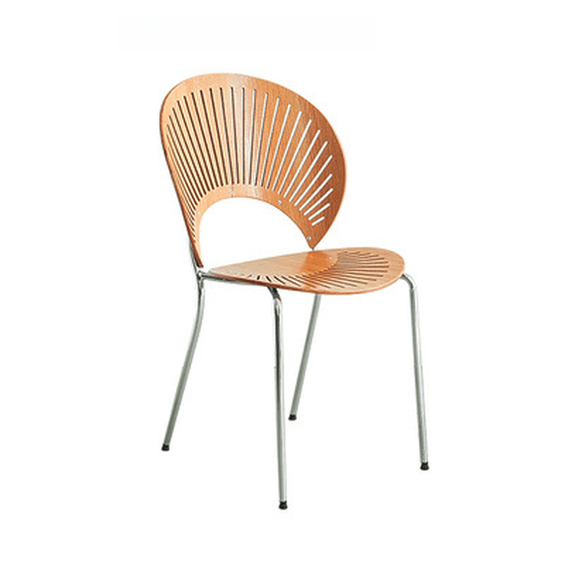 Dining Room Sturdy Side Chair with Outlined Frame and Foot Pads thumbnail 18