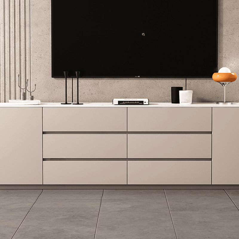 2-Door & 6 Drawers Rectangular TV Stand with Changeable Shelf for Sitting Room, 3 Tiers thumbnail 14