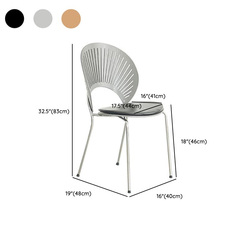 Dining Room Sturdy Side Chair with Outlined Frame and Foot Pads thumbnail 40
