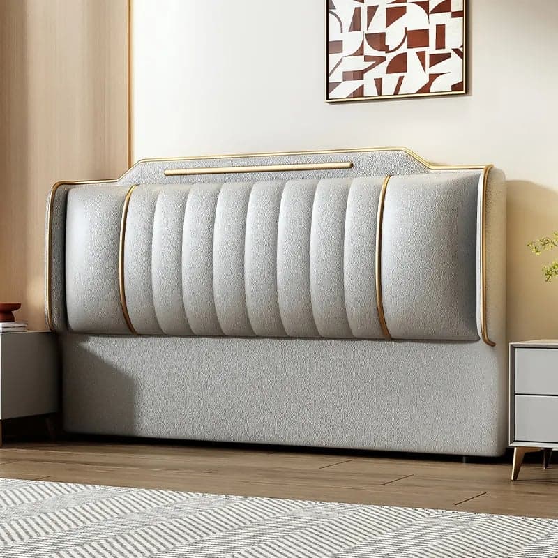 Simplistic Style Panel Headboard in Natural Wood with No Distressing, Rectangular Shape for Queen/Full/Twin XL Bed, Featuring Sponge Upholstery and Standard Height thumbnail 9