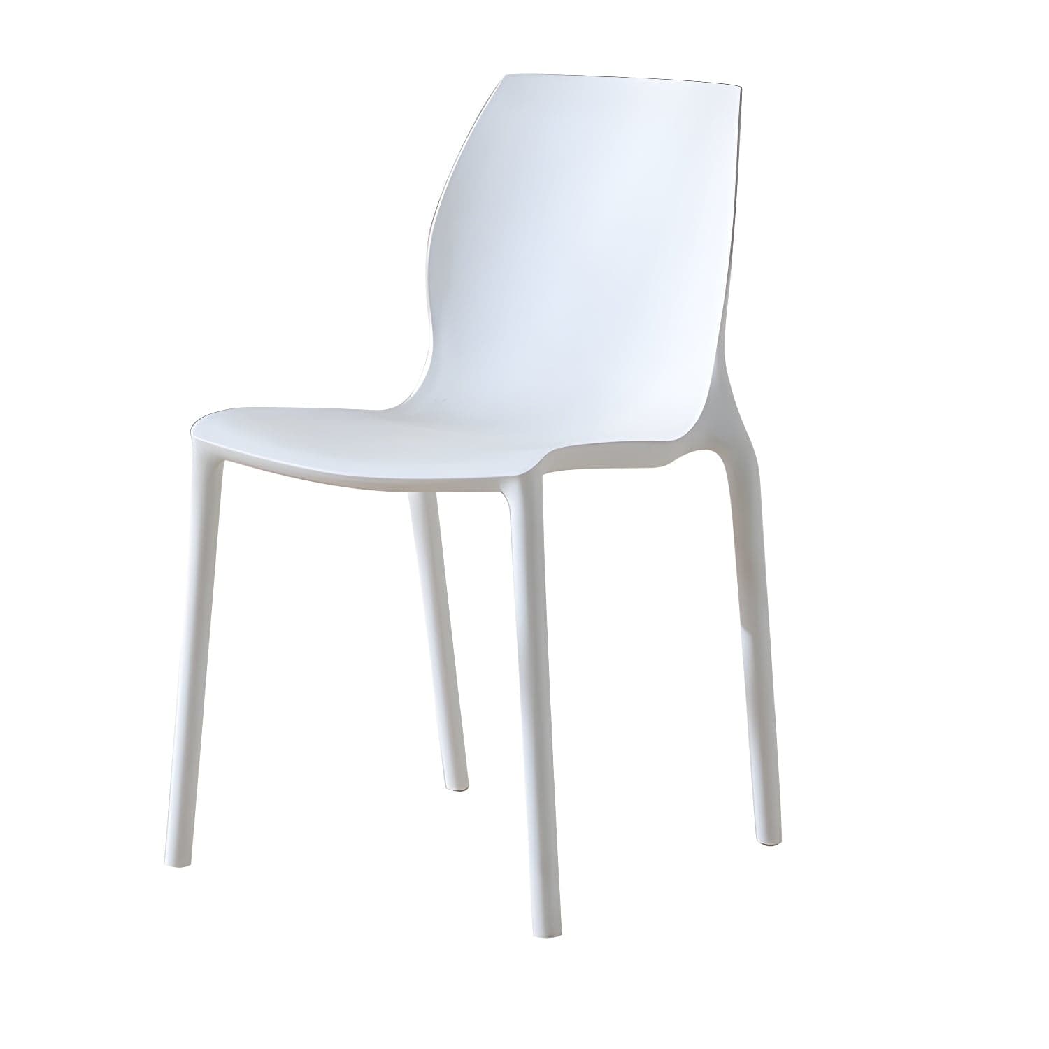 Contemporary Plastic Dining Room Chair Multicolor Stackable Side Chair thumbnail 7