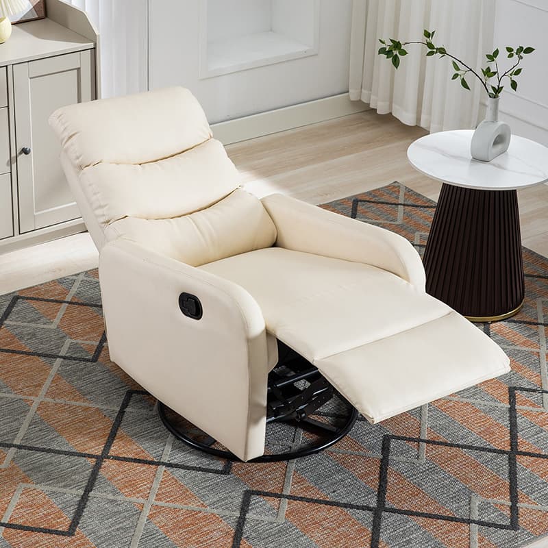 Ergonomic Brown/Blue/Green Stationary Massage Rocking Accent Chair with Back thumbnail 12