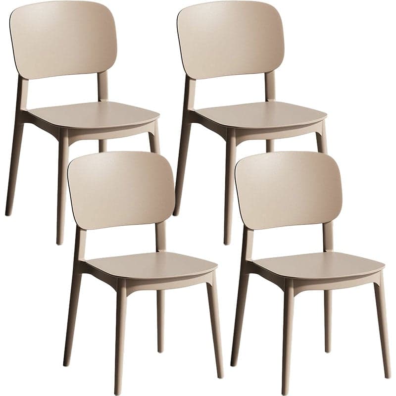 Scandinavian Style Stackable Kitchen&Dining Chair, Plastic and Non-Upholstered thumbnail 4