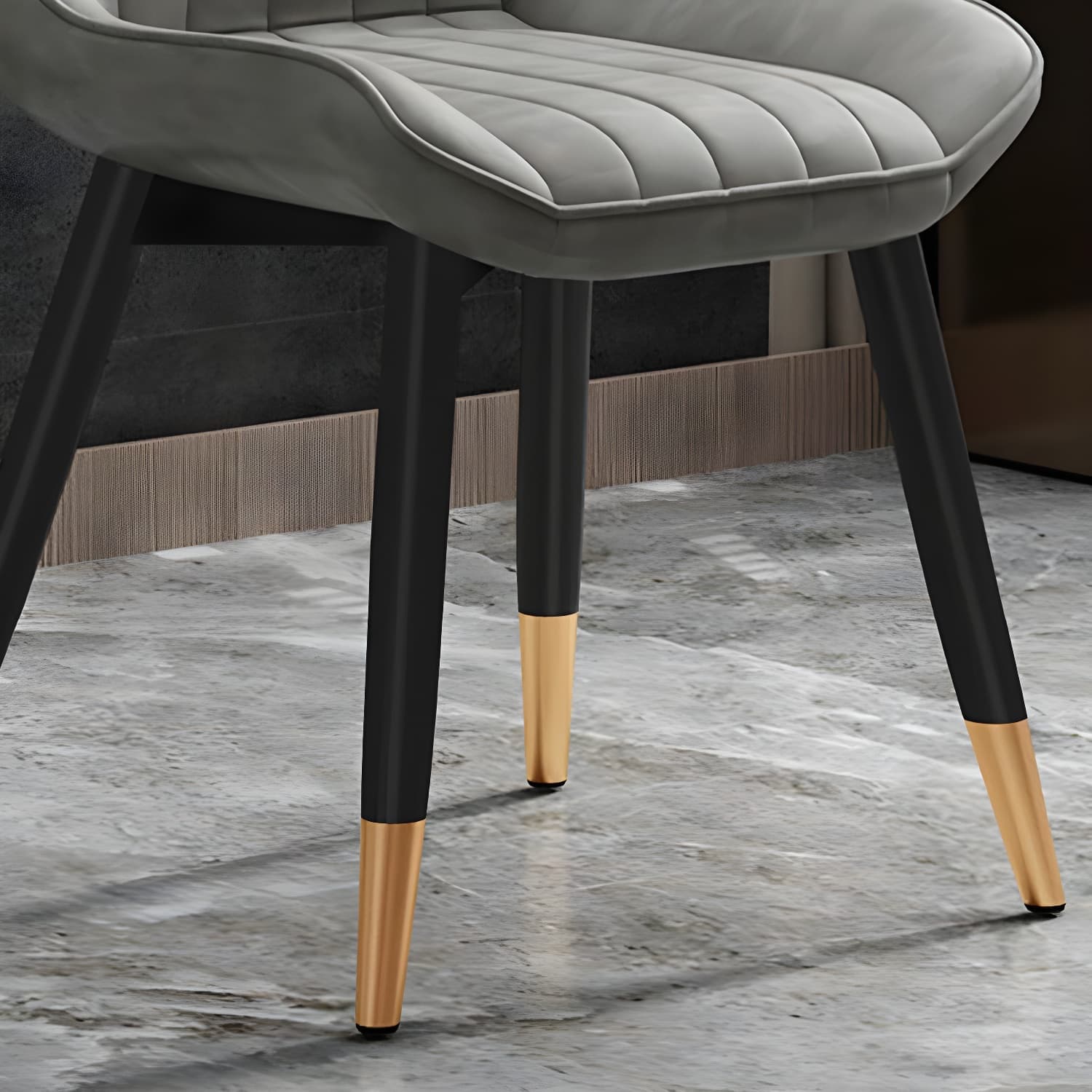 Glam Faux Leather Dining Chair Parsons Chair in Matte Finish for Home thumbnail 14