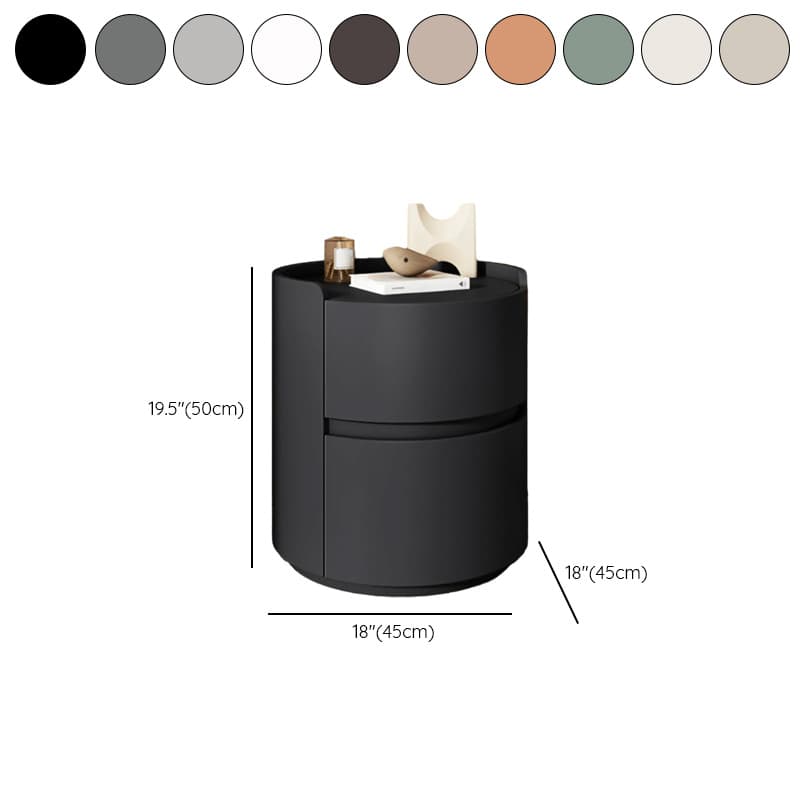 Simple 2 Tiers Nightstand With Drawer Organization, 2 Drawers thumbnail 26