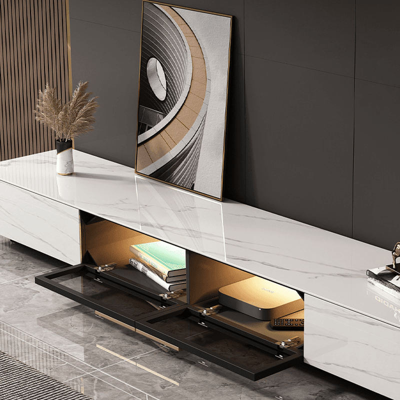 Rectangular TV Stand for Drawing Room with Light and Door thumbnail 11