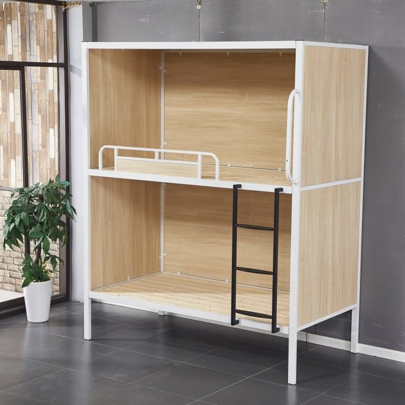 Minimalist High Bed Frame with Mattress and Guard Rail thumbnail 2