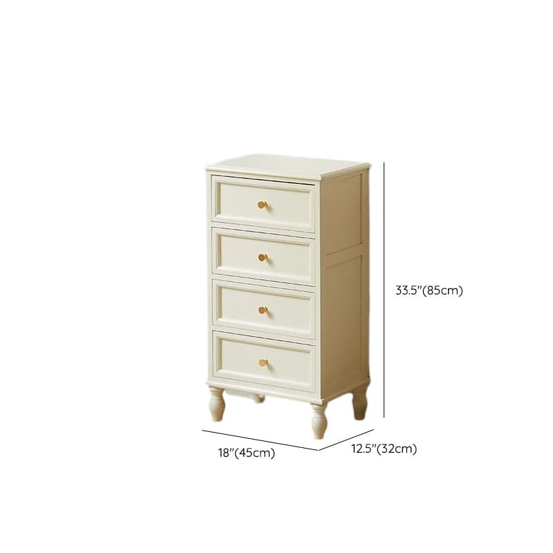 18 inch Rectangle Accent Cabinet with Drawers and Turned Legs, Solid Wood thumbnail 13