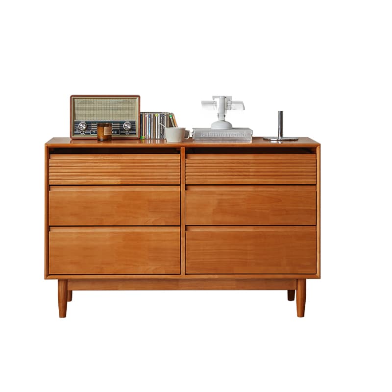 Minimalist Cube Double Dresser in Natural Wood thumbnail 14