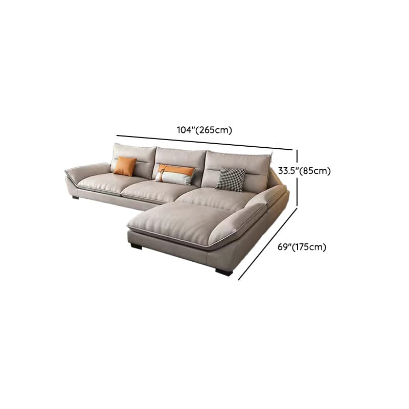 Functional L-Shape/Straight Sofa Couch/Sofa Recliner for Parlor with Reversible/Horizontal Orientation and Concealed Support thumbnail 19
