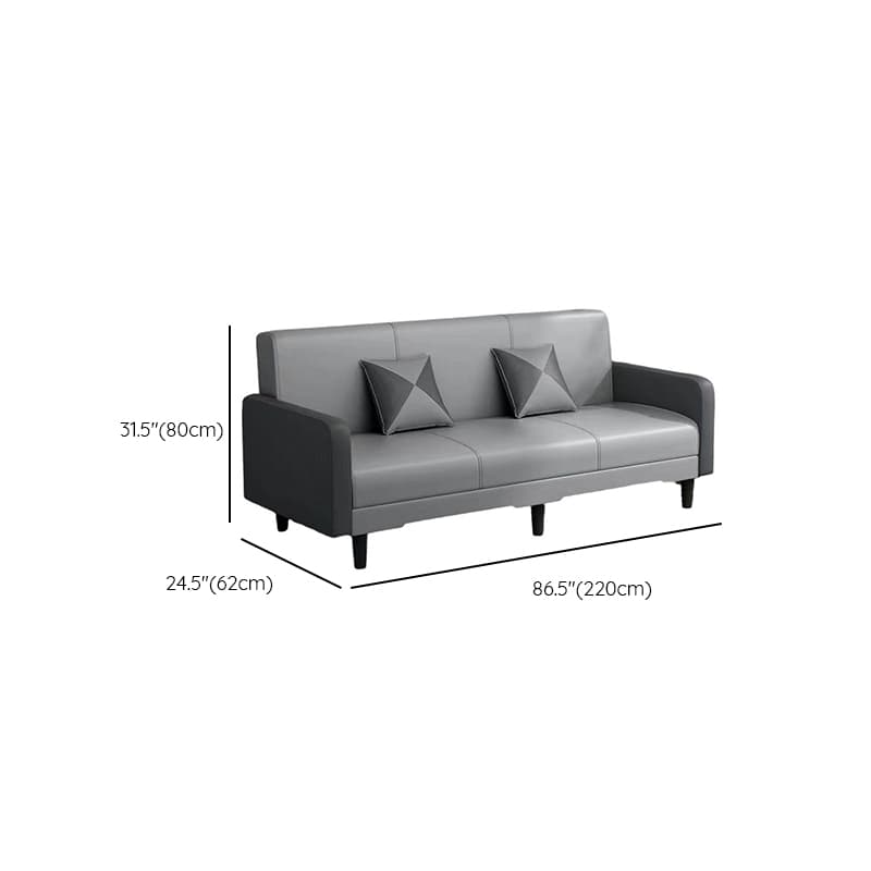 Drawing Room Gray/Light Brown/Off-White Standard Sofa with Armrest thumbnail 19