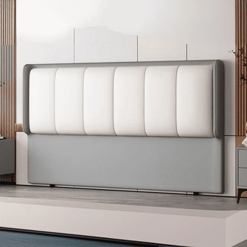 Simplistic Style Wingback Headboard in Lumber with No Distressing, Rectangular Shape for King/Queen/Full Bed, Featuring Sponge Upholstery Fill and Standard Height thumbnail 7