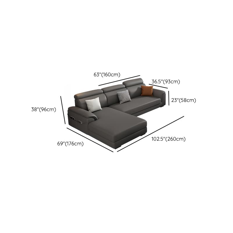L-Shape/Straight Left/Horizontal Sofa Recliner/Sofa Couch with Pine Wood Frame thumbnail 19