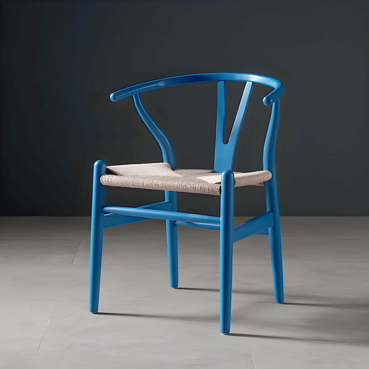 Scandinavian Style Wood Dining Chair Dining Room Wishbone Chair with Arm thumbnail 3