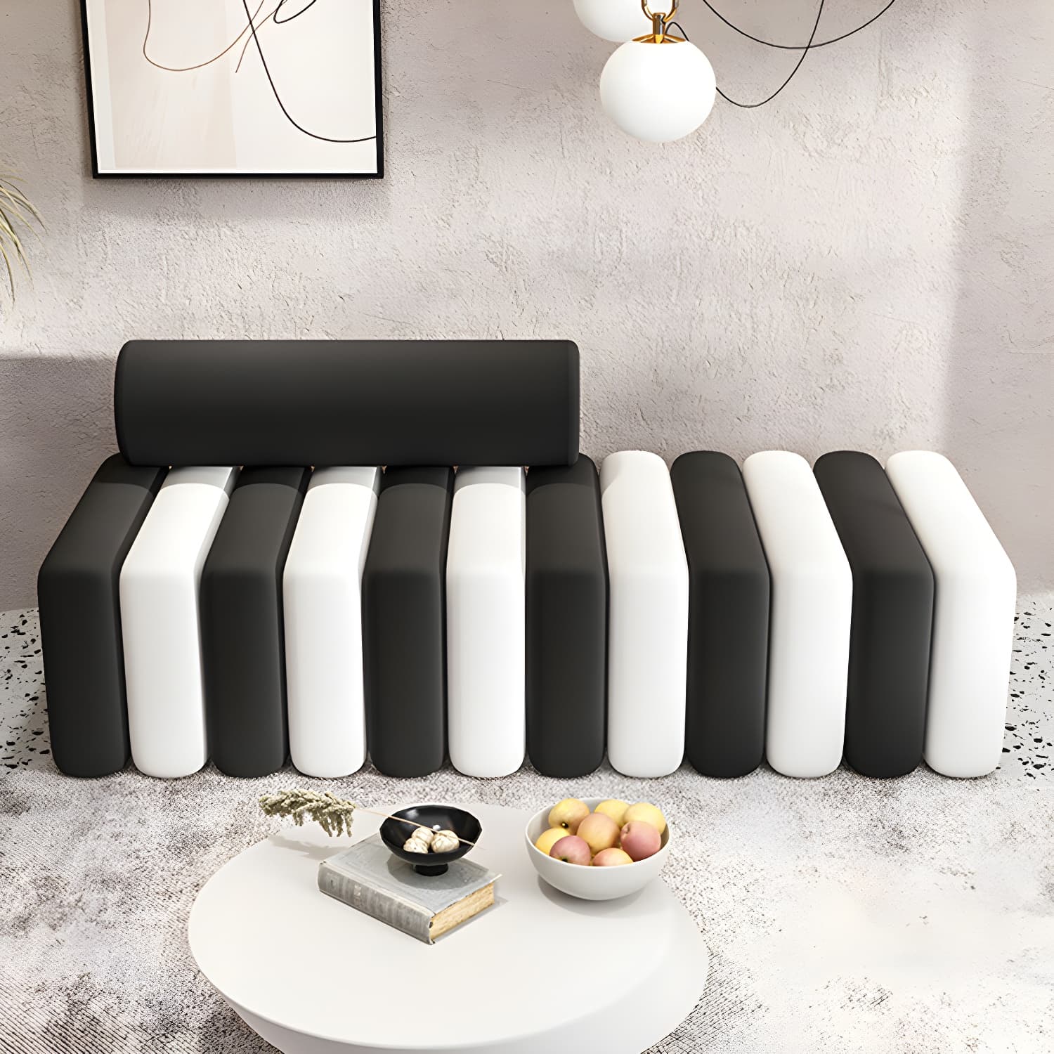 Velvet Contemporary Standard Sofa Armless Sofa for Living Room, Apartment thumbnail 19