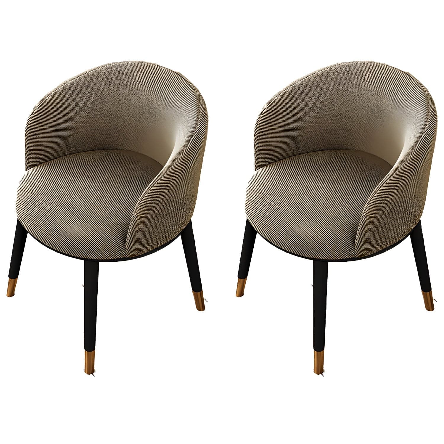Contemporary Leather Home Arm Chair Solid Back Matte Finish Dining Chair thumbnail 13