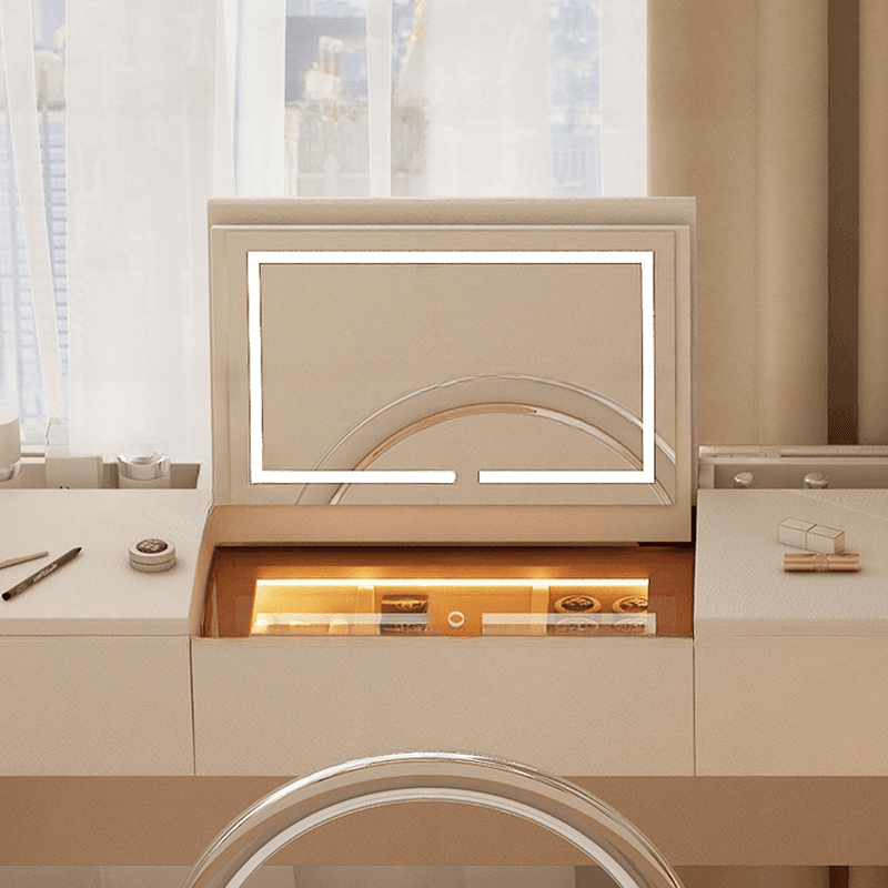 Lumber Vanity Set with Illumination Light, Scalable, Dividers, 2-in-1, Adjustable Touch and Brightness thumbnail 9
