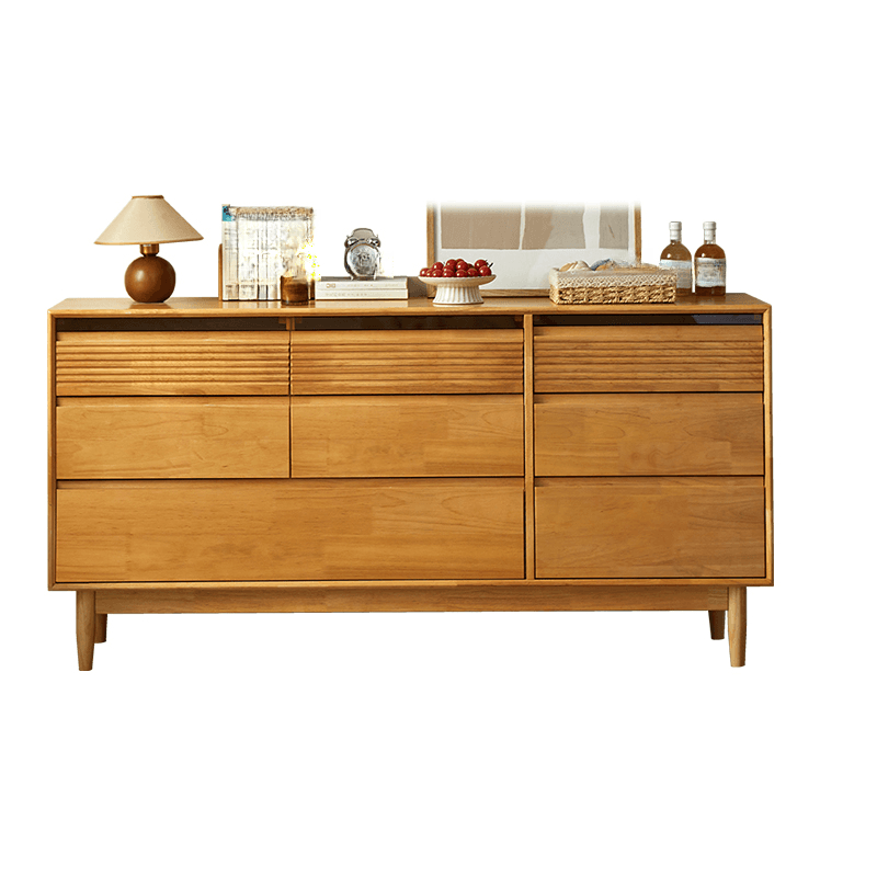Minimalist Cube Double Dresser in Natural Wood thumbnail 18
