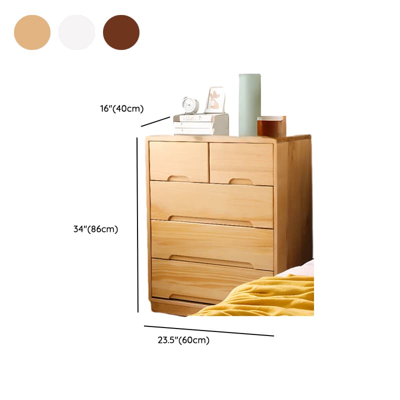 Modern Natural Wood Vertical Lingerie Chest with 6 Drawers/7 Drawers/5 Drawers thumbnail 16